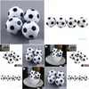 FOOSBALL-FUN PLASTIQUE 4PCS 32 mm Table de football Football Fussball Indoor Blackaddwwwhite Toys Toys Party Drop Livrot OU DHRBF