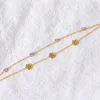 Braccialetti Link Bracciale con zircone con zircone color zircone inossidabile a strato inossidabile per le donne braccoglili