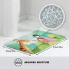 Tapis girafe and girl mignon de dessin animé paillasson tapis tapis pont tootpad baignoire polyester anti-glissement