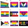 90x150cm Homoseksueel Philadelphia Philly LGBT Gay Pride Rainbow Flag Home Decor Gay Friendly LGBT Flag Banners CPA4205