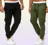 Men calça 95 calças de carga de algodão estilo Slim Fit Outwear Sportswear Sweetpants Joggers Sweats Men Khaki Green9131626