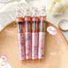 Pens 36 pcs/lot Creative Animal Fruit 10 Colors Ballpoint Pens Cute Press Ballpoint pens School Office Writing Supplies