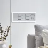 Youzi 1pc Digital Alarm Clock LCD Display Multifunctionele temperatuurvochtigheid Warmklok ultradunne elektronische klok