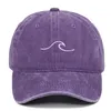 Ball Caps Hip Hop Hat Wave Embroidery Washed Baseball Cap Summer Fashion Men And Women Outdoor Sports Leisure Sun Hats Snapback