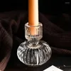 Подсвечники стеклянные держатели фонарь для столовых центральных элементов конусной стенд Свадьба