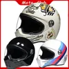 Motorradhelme ORZ-728 Retro Helm ABS Light Cruiser Vollgesichts Motorrad Deckung DOT zugelassener Casco Moto für Männer und Frauen