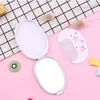 Hair Comb Cosmetic Mirror Set Cute Compact Pocket Mini Size Portable Travel Head Massager Relax Folding Mirror with Small Comb