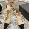 Chaussures habillées Round Toe High Talon Fashion Medames Real Leather Party for Women Sexy Sexy Shiny Color Color Pumps Femme Footwes Femme
