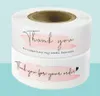 Enveloppe-cadeau 120pc Pink Quotthank vous pour vos autocollants OrderQuot supportant mon ensemble Business Decoration Seal Étiquettes Stationer2275623