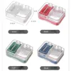 1pcs 4 in 1 tragbarer Pille Box Pulver Tablette Pulver Pill Cutter Medicine Splitter Box Multifunktional Pille Cutter Cutter Teiler