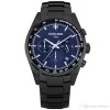 Watch Men's Watch Brand Luxus Fashion Quartz Watch Blue Dial Silver Steel