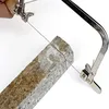 Mini piła łuk 12 piły stalowe profesjonalna regulowana ręczna piła do drewnianej biżuterii narzędzia do cięcia narzędzia do obróbki drewna tarcz