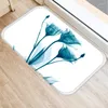 Carpets Flower Printed Pattern Bath Kitchen Entrance Door Mat Coral Velvet Carpet Doormat Indoor Floor Anti-Slip Rug Home Decor 48013