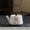 Conjuntos de chá de teaware Blossom de cerejeira TEAPOT Conjunto de panela de maconha de malha artesanal Flor Súmarada Jade Copa requintada Drinkwares de casamento Presente de casamento