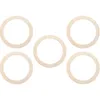 Decorative Flowers 5 Pcs Wooden Hoops Crafts Wreath Form Rack Round Backdrop Stand Halloween Circle Rings The Frames Supplies Wedding Making