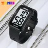 SKMEI Simple Square Watch Calendar Luminous Display Curved Large Screen Big Character Student Sports Watch relogios masculino