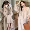 Maternity Dresses Maternity dress Spring Autumn Long Sleeve Loose Dress for Pregnant Women Mom vestidos de fotografia pregnancy photoshoot dress 24412