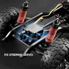 4WD Professional Off-Road Electric RC Car Truck 1:16 Simulerad belysningsgrupp PVC Shell Steer Engine Remote Control Truck Model