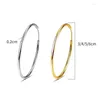 Boucles d'oreilles cerceaux 1pair gold couloir acier inoxydable pour femmes hommes grands / petits cercle rond 2024 Classiques Bijoux tendance bijoux