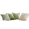 Pillow Green Chenille Cover 45x45 Luxury Flower Pillows Decorative Case For Sofa Art House Living Room Home Decoration