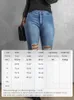 Frauen Jeans Cmaz Wäsche gerissene Flare Hosen 2024 Sommer Fashion Blue Skinny in voller Länge Casual Womens Hosen LC782869