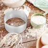 Tazze da 4 pezzi anello in acciaio inossidabile per decorazione di decorazioni per cottura mousse per torta