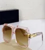 Pink Crystal Square Solglasögon 607 Brown Smoke Man Fashion Sun Glasses UV400 SKYDD EGYAR MED BOX7662716