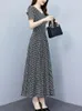 Abiti per feste Summer Floral Midi per donne Vintage Boho Chiffon Casual Dress Elegante Corea Fashion 2024 Lunga serata formale F87