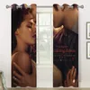 Curtain Edward Bella Retro Kraft Paper Prints Window Curtains For Living Room Bedrooms 2 Pieces Aesthetic Decoration