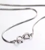 Hela Sale6Sizes tillgängliga Real 925 Sterling Silver Halsband Slim Thin Chains Halsband Kvinnokedja Kids Girls Jewelry 14-32 "Colier3607415