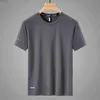 Herrtröjor tröjor snabb torr sport t-shirt herrar 2024 kort ärm sommar casual vit plus extra stor 6xl 7xl 8xl 9xl topp av linjen t-shirt c24325