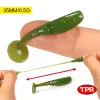 Spinpoler shad mini morbido richiamo di pesca in plastica da 3,5 cm TPR fluttuante fliring paddle coda da nuoto per bassi crappie trota di bassi