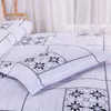 Beddengoed sets eenvoud bed laken set gewassen katoenen quilt dekcases kussencases zachte huidvriendelijke huizentextiel