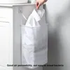 Sacos de lavanderia Cesta de tecido respirável desgaste de itens resistentes de armazenamento de armazenamento doméstico