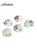 Plates Anime Vegetables Japanese Round Dessert Plate Set Of Five Square Household Gift Box