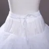 White A-Line Wedding Dresses Petticoats 4 Layers Tulle Skirt Bridal Wedding Accessories Simple Long Underskirt For Women