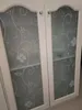 Pencere Çıkartmaları Buzlu Opak Glass Film Gizlilik Ev Dekoru Blackwhite Ferforje Demir Çiçek Yatak Odası Kendinden Yapışkan 45 500cm