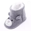 Boots Baby Bear Weave Toddler Flat Fur Unisex Infant Shoes för 0-18m pojke vinter