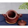 Yixing Purple Clay Pot, Authentic, Pure Handmade, Original Mineral, Purple Humble, Tea Making Pot, 350 Ml