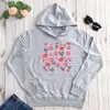 Tasarımcı Kadın Hoodies Sweatshirts Sıcak Sevgililer Günü Kiss Me Ruj Mektubu Baskı Renkli Baskı Hoodie