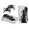 Klistermärken nyaste design PS5 Disk Edition Skin Sticker Decal Cover för Sony PlayStation 5 Disc Console och 2 Controllers Skin Sticker Vinyl