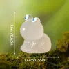 1PC Résine Lumineuse Octopus Frog Mushroom Scrapbook DIY ACCESSOIRES DES MAISONS DÉCOR CARAL GLOW dans la grenouille miniature sombre