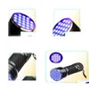 Zaklampen fakkels mini 21 led zwart licht stealth marker zaklamp uv traviolet fakkel licht7740522 drop levering sporten buitenshuis ca dhrvg