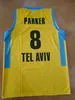 Maccabi Tel Aviv Jasikevicius 2005-06 Maillot de Basket-ball Jersey de basket-ball adulte peut être personnalisé avec n'importe quel nom et numéro