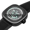 Seven-Friday 시계 디자이너 시계 Seven-Friday Jade Carbon Black Leather Strap Men Watch SF-PS3/01 고품질