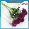 Decorative Flowers 1/2PCS 26cm Silk Classic Real Touch Decor Green Fake Artificial Flower Party Wedding Home Supply