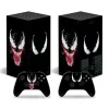 Joueurs Venom Game Console Couverture complète Stickers Skin pour Xbox Seriesx X Box Series X Film protecteur Gamepad Vinyl Para Capa Case