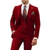 Ternos masculinos Blazers 3 peças ternos bege para homens 2023 Slim Fit Groom Tuxedo Suites de casamento Melhor homem Praomsmen Terno formal de festa masculina trajes de hombre