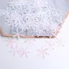 Fleurs de neige de Noël Fleurs jetées à la main brillant les flocons de neige colorés bricolage décoratif artisanat romantique Boîte à cadeaux 300 PC