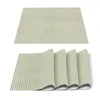 Table Mats Black White Stripes Pattern Mat Kitchen Decoration Placemat Napkin For Wedding Dining Accessories